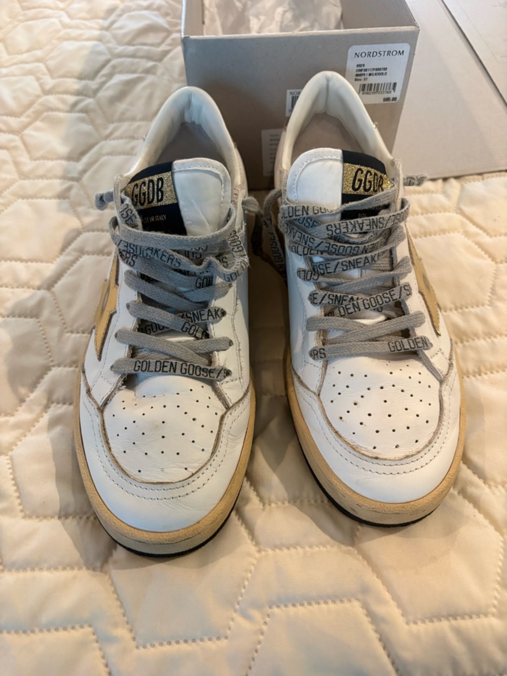 Golden Goose Ball Star Box - Milk, Gold - Picture 5 of 6
